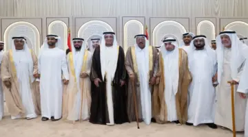 سعود بن صقر يشهد أفراح الزعابي